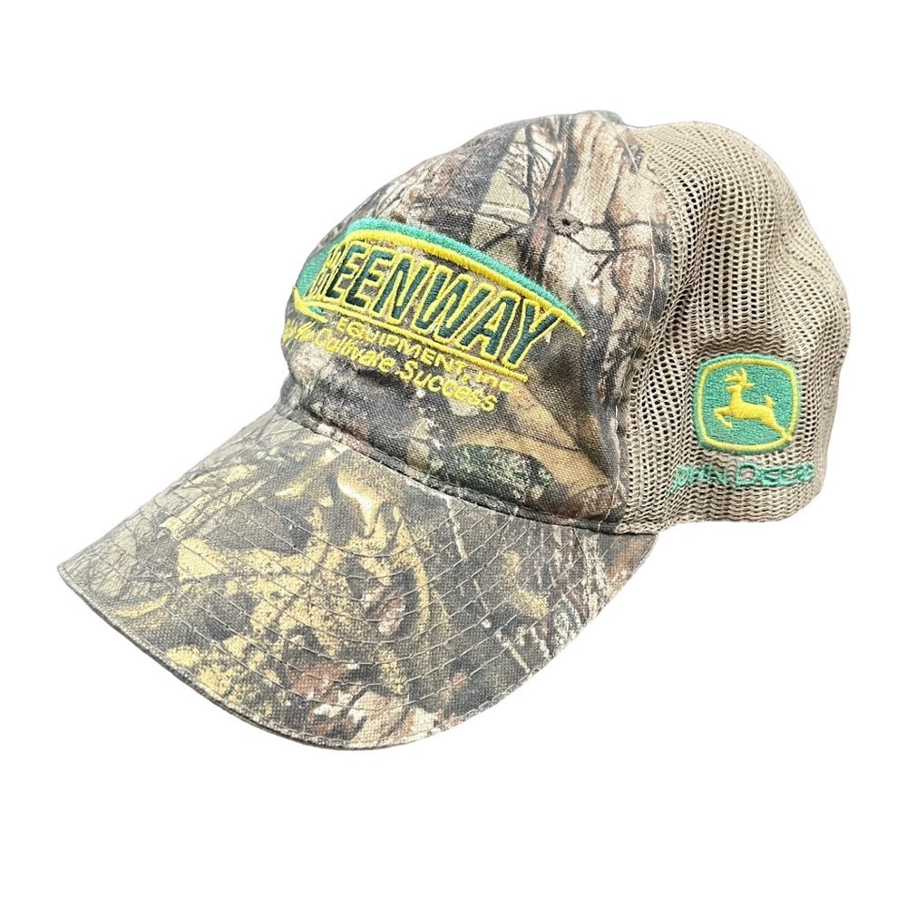 KEG Greenway John Deere Camo Trucker Hat, OS, adjustable.​​